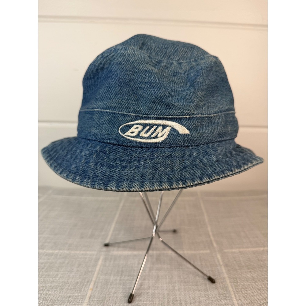 BUM Equipment Denim Bucket Hat Vintage 100% Cotton Y2K 90s